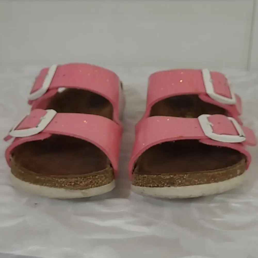 BIRKENSTOCK Arizona Pink Glitter Double Buckle Sandals EU Size 34 /US 3.5